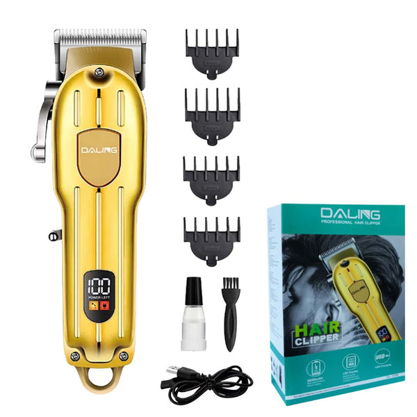 Daling Professional Electric Hair Clipper – Gold Edition