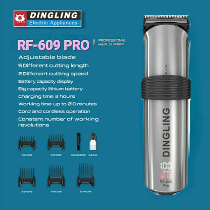 Dingling RF-609 Pro Original Digital Display Hair Trimmer